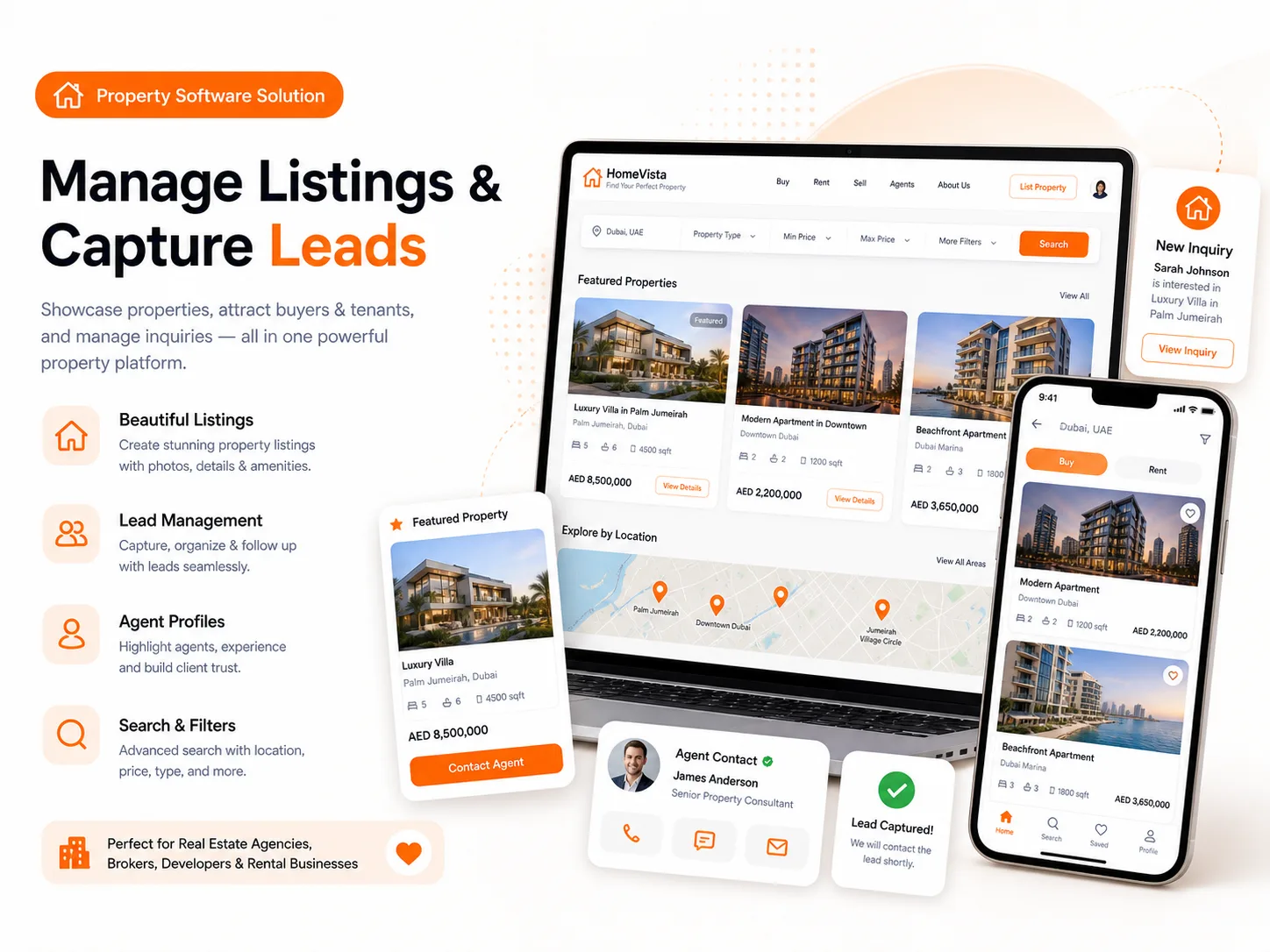 Property management software UAE dashboard
